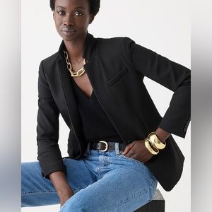 J. Crew Black Two-Button Wool Regent Blazer size 10